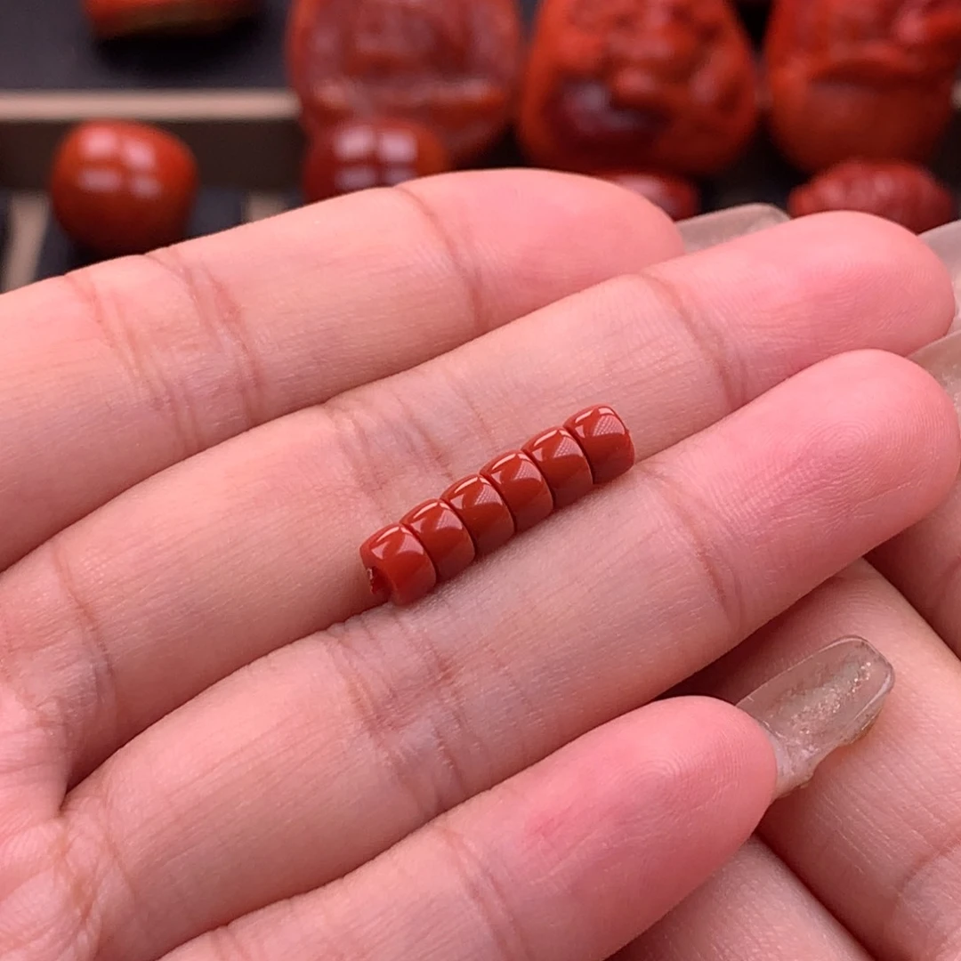 南红玛瑙南红川料精工直切隔片5.2mm未镶嵌