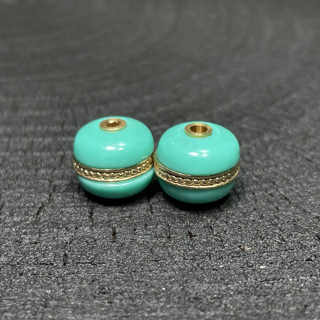 0512百搭12毫米汉堡珠手工文玩配饰蒙松镶嵌可拆卸散珠批发