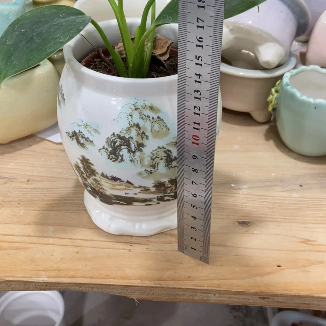 红陶高温陶瓷花盆