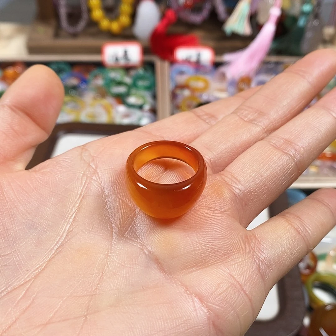 玛瑙/玉髓戒指未镶嵌7****8