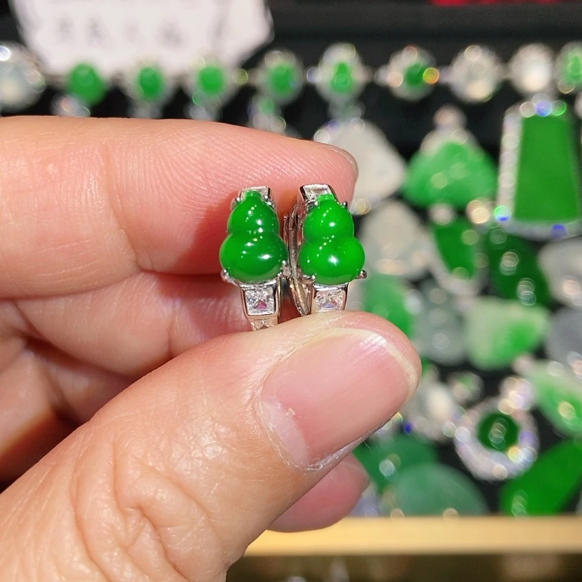 【闪购商品】未镶嵌翡翠耳饰天然翡翠