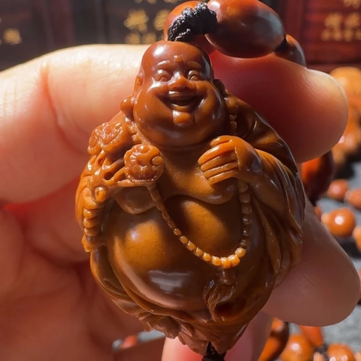 蜀***秋手串/手链橄榄核双童子弥勒