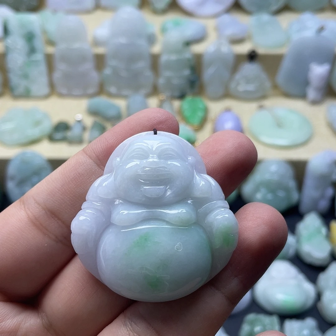 翡翠未镶嵌颈饰纯天然翡翠