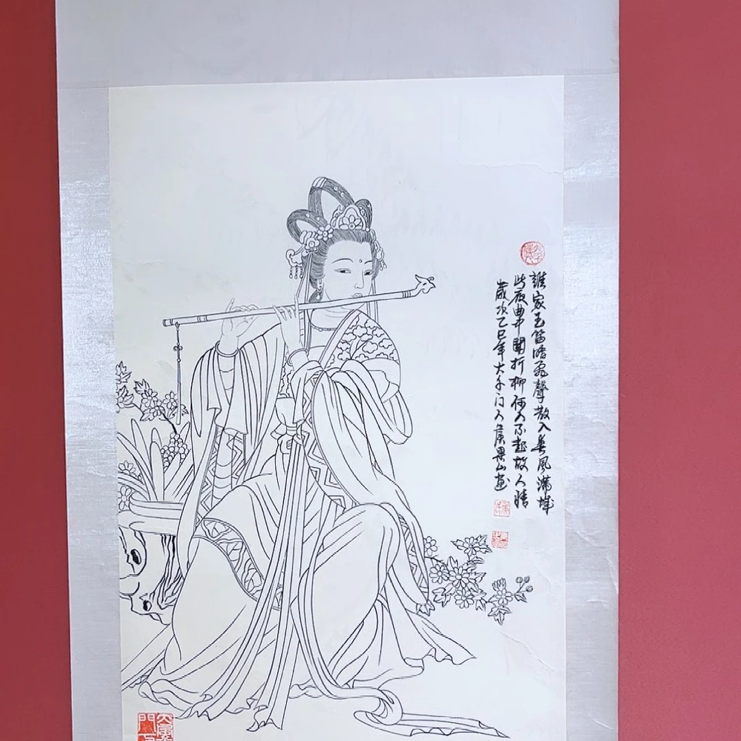 国画侯果山老师亲笔手绘作品朵