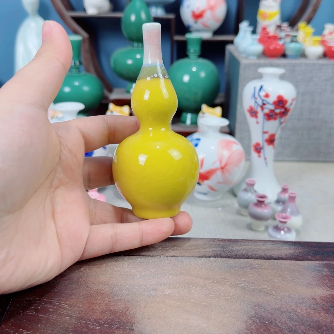 陶瓷手工小花器摆件