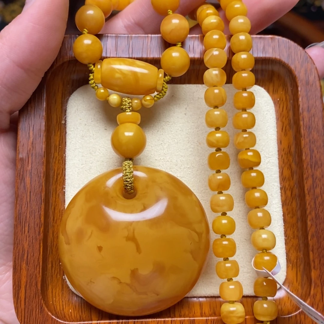 【闪购商品】蜜蜡颈饰未镶嵌项链