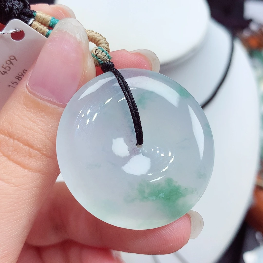 翡翠未镶嵌颈饰翡翠54，34.1/6