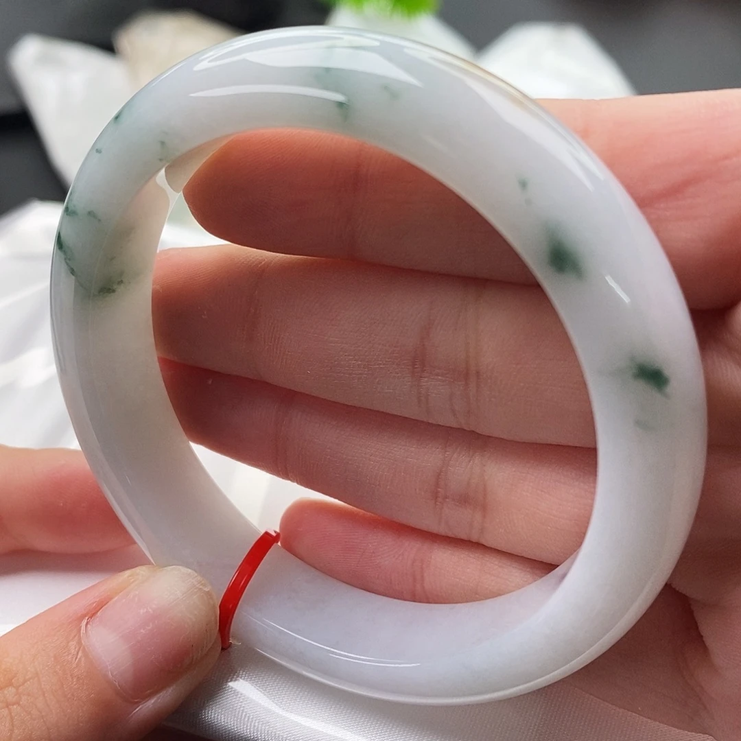 翡翠未镶嵌手镯56 57