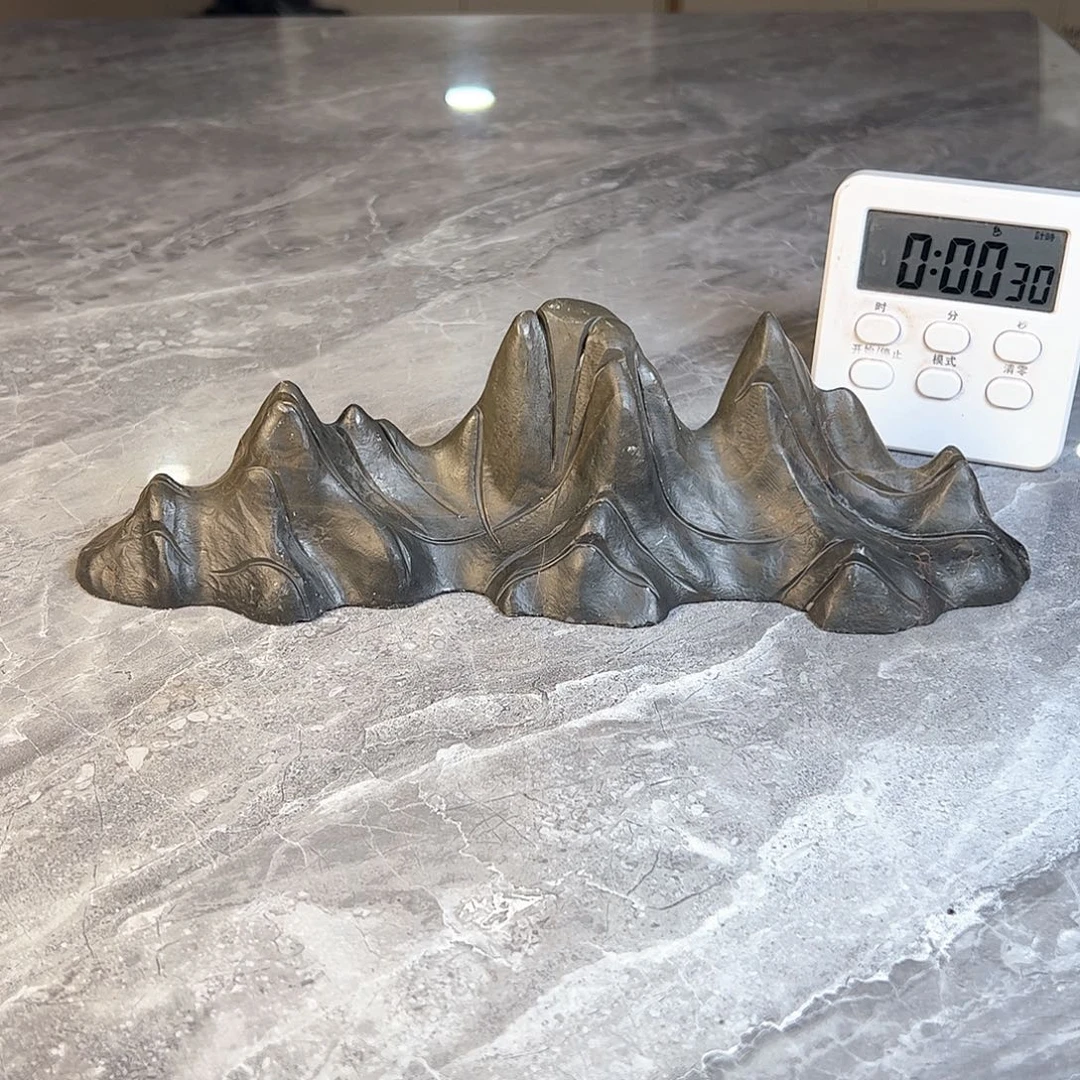 俺***人灵璧奇石观赏石摆件