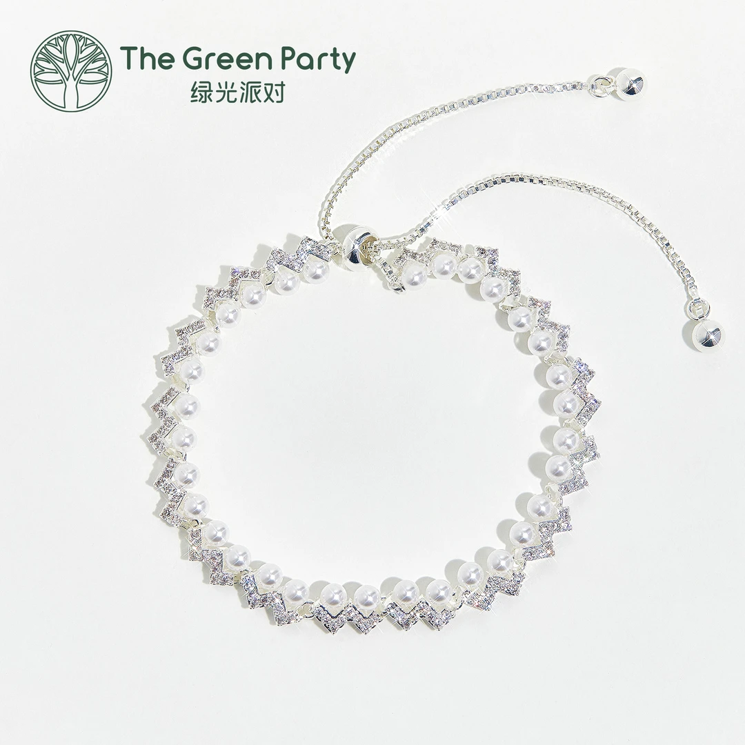 TheGreenParty爱心日韩轻奢女款手链