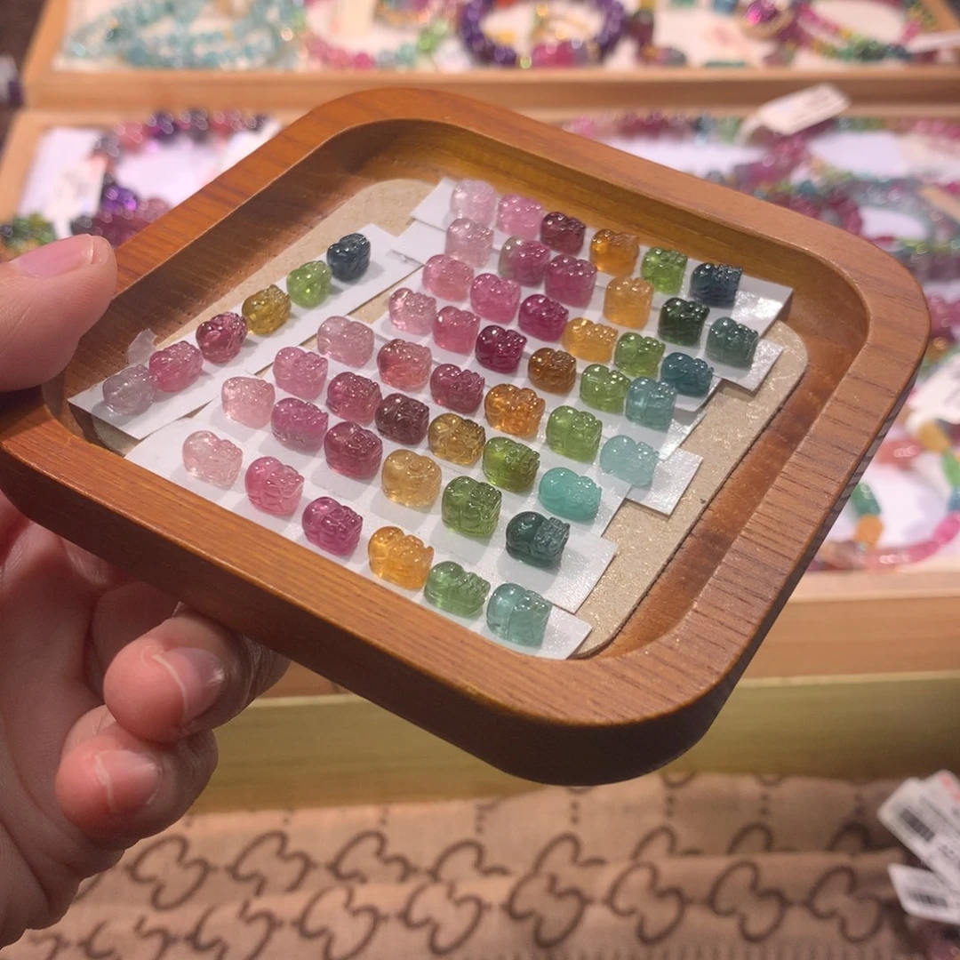 貔貅未镶嵌碧玺多样性发其一6只的价格