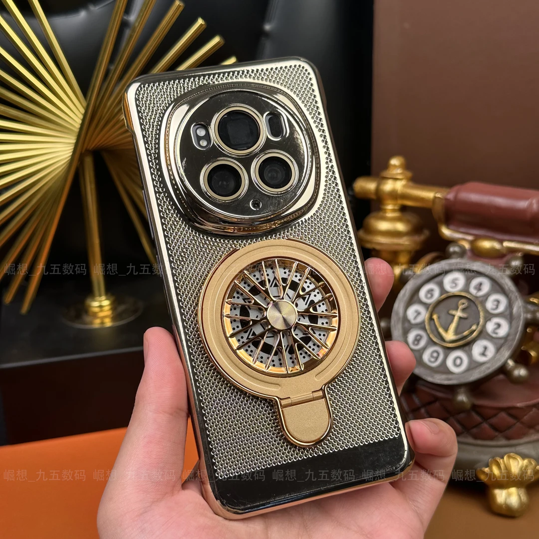 【五金支架+自带镜头膜】适用荣耀Magic系列电镀散热防摔支架全包壳