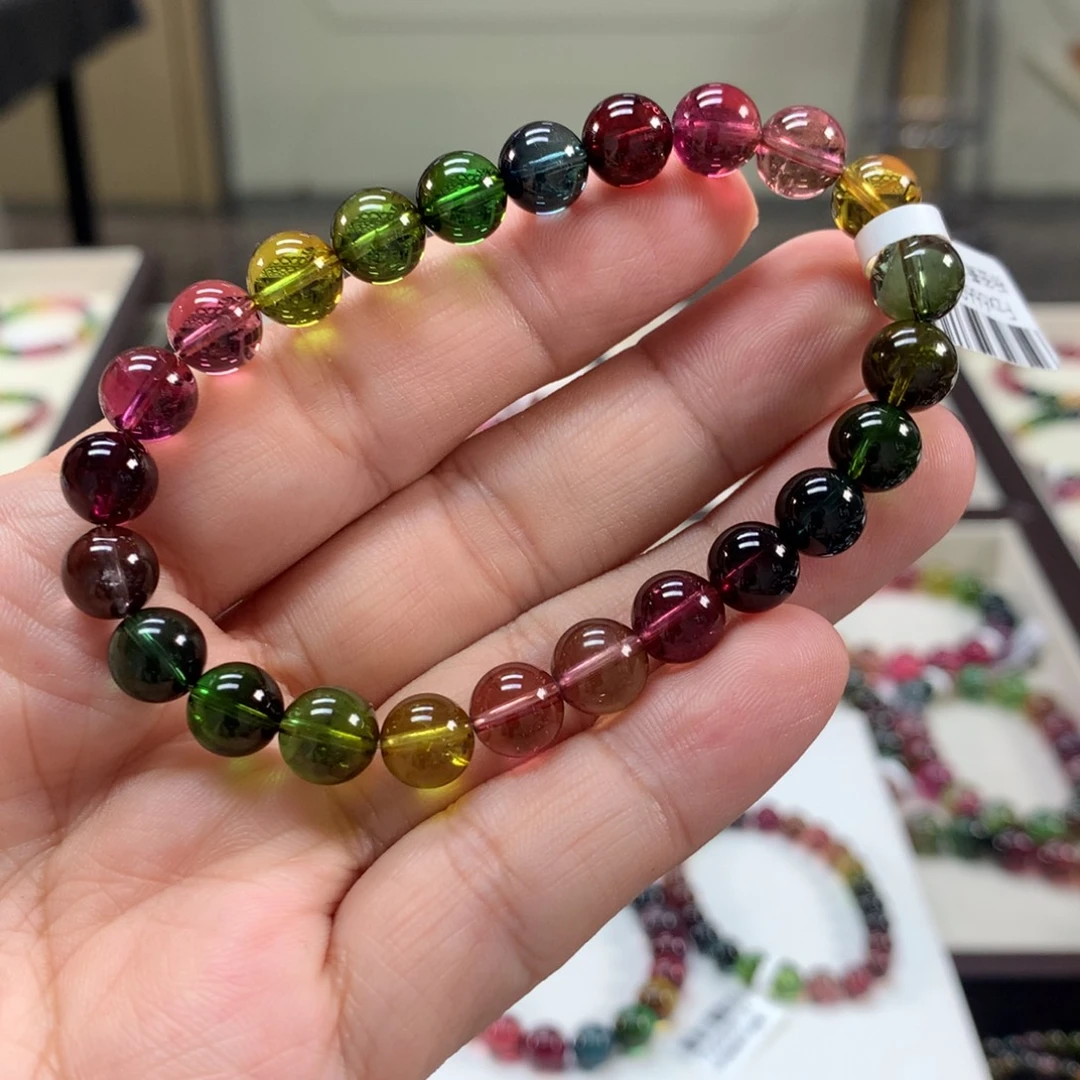 未镶嵌手链碧玺8.2左右