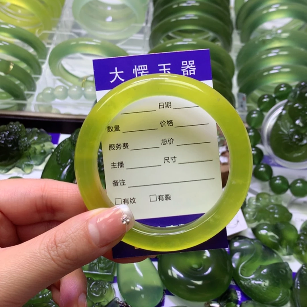 【闪购商品】未镶嵌岫玉手镯李*