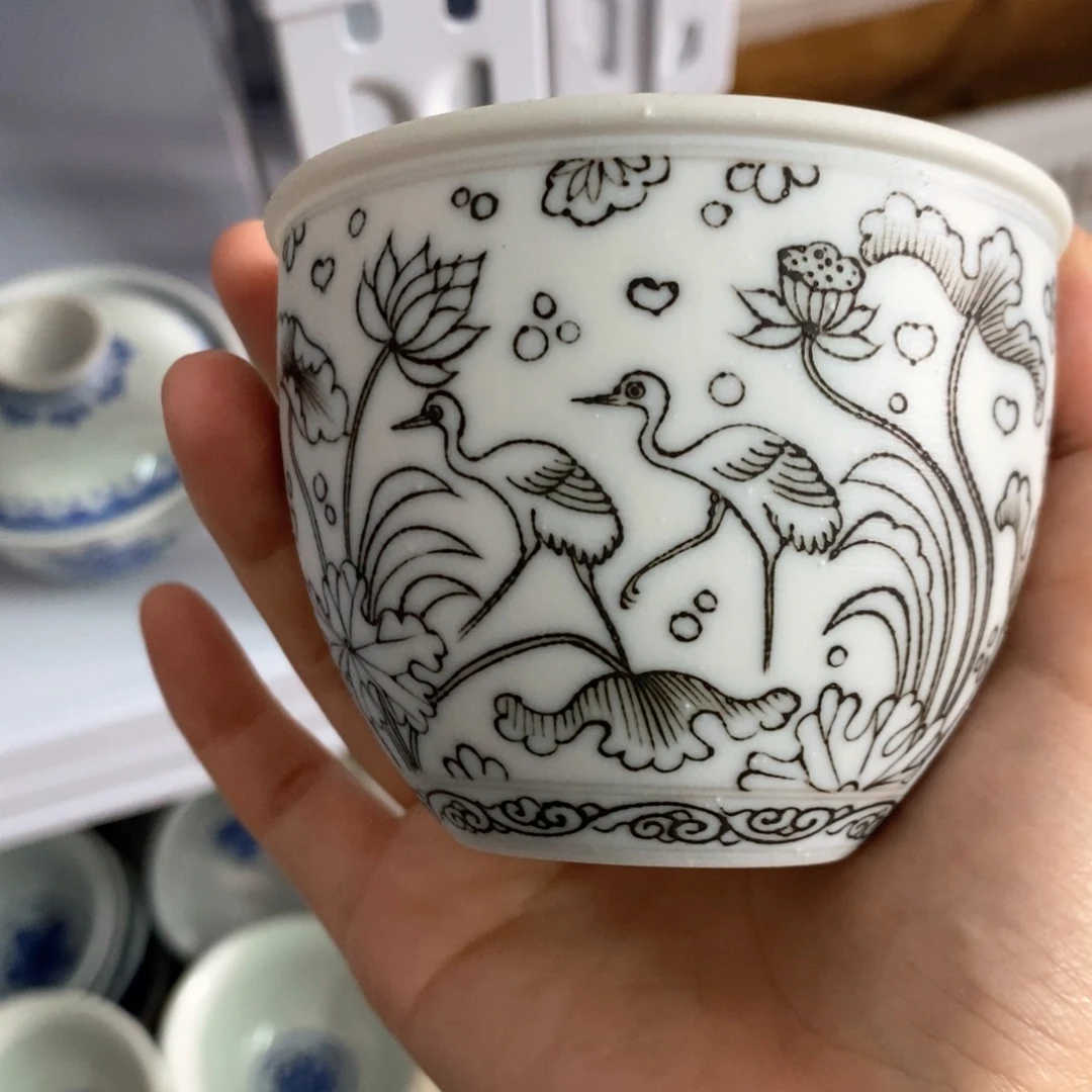 風***舒手工手绘柴窑单杯