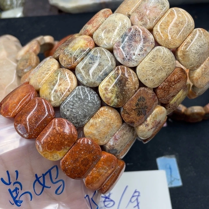 崽***大颈饰合金硅化珊瑚（珊瑚玉）