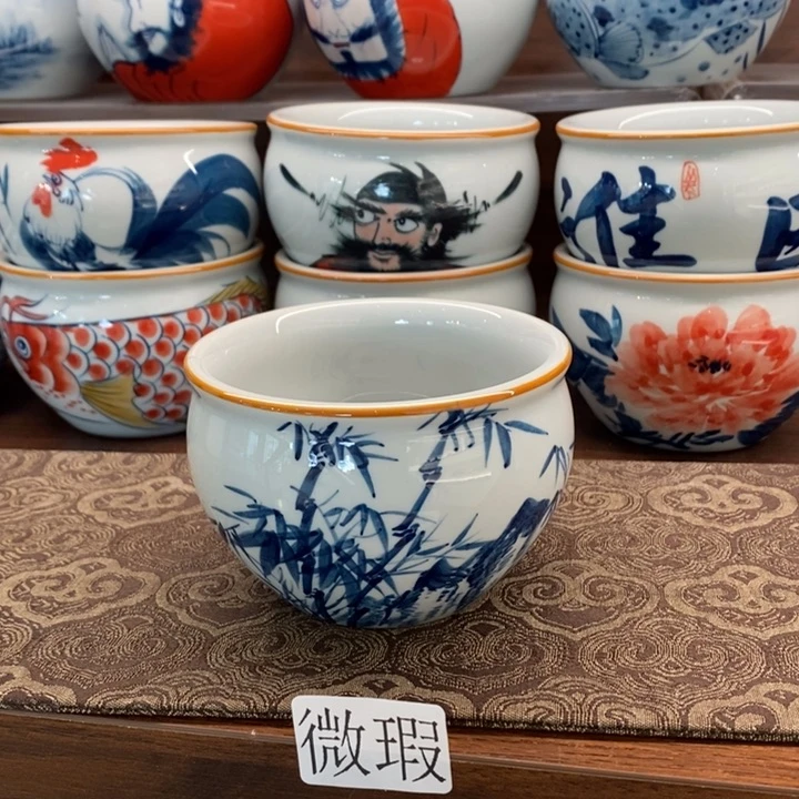 釉下老陶泥手工绘制