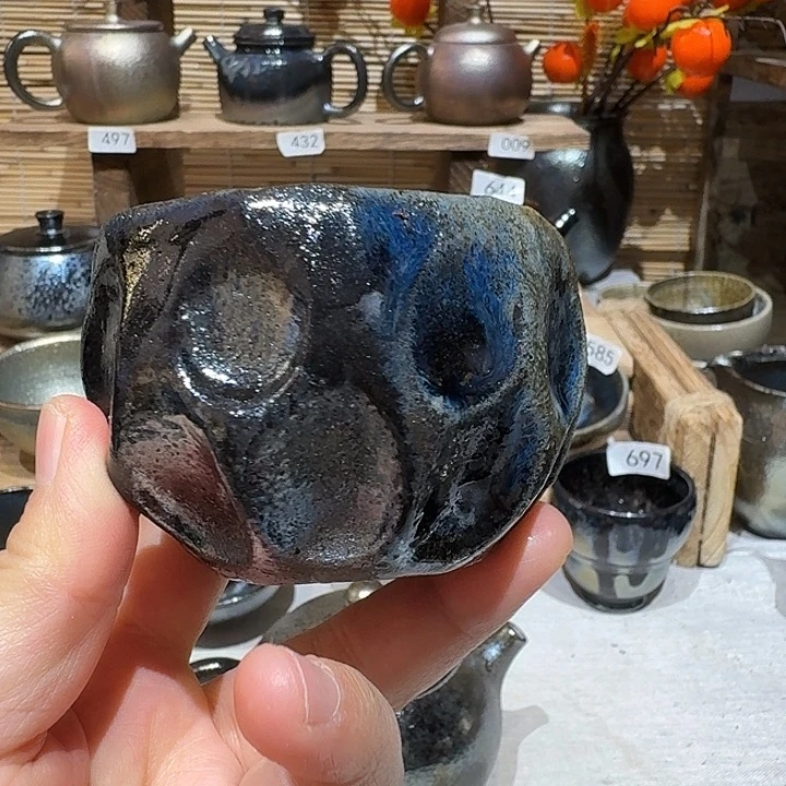 眨***眨壶建水紫陶紫泥柴烧杯