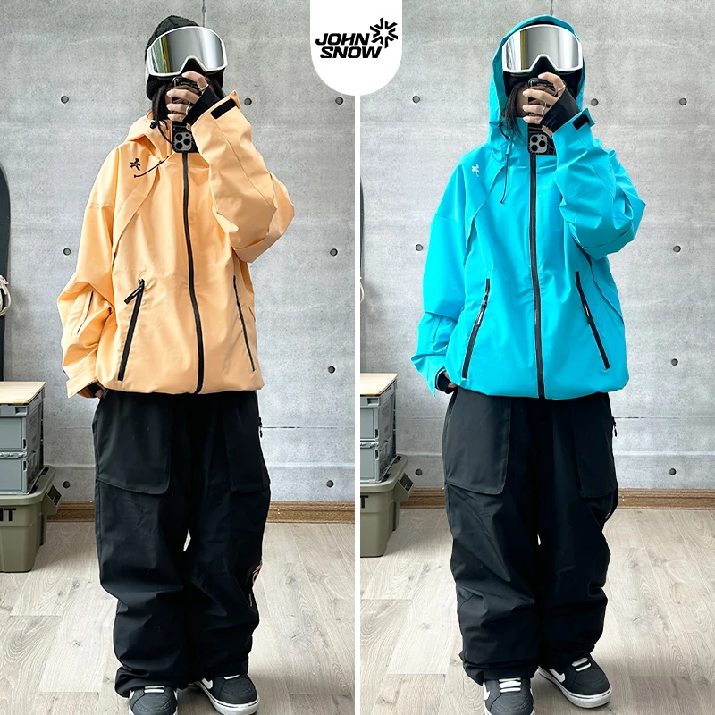 John snow滑雪服套装新款专业男女单板滑雪服冲锋衣防水保暖