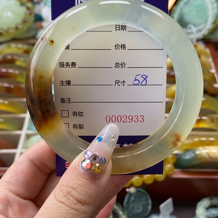 未镶嵌岫玉手镯倾*手镯