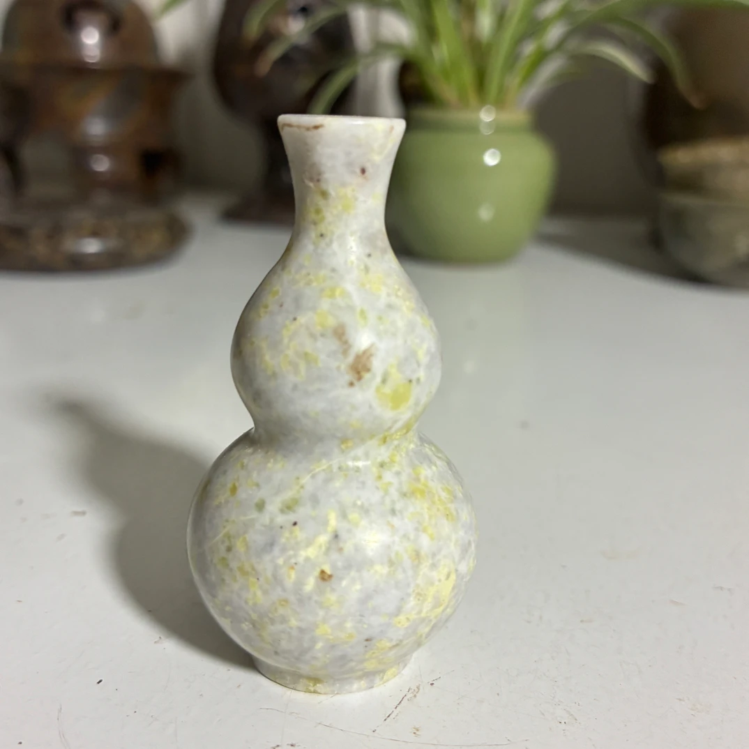 玉石小香炉香插，小摆件