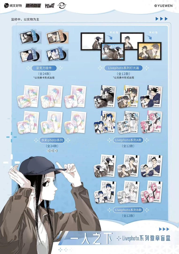 Hitcard×阅文好物《一人之下》Livephoto系列徽章盲盒（代拆）