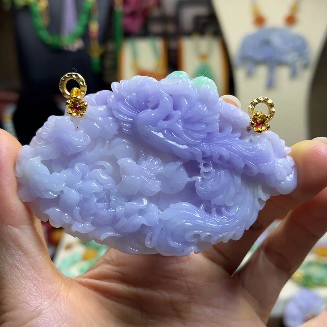 翡翠未镶嵌颈饰天然翡翠