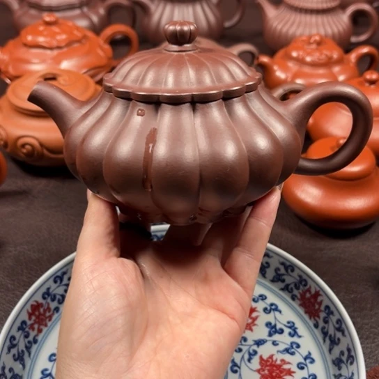 茶壶紫砂N****1原矿紫泥300毫升