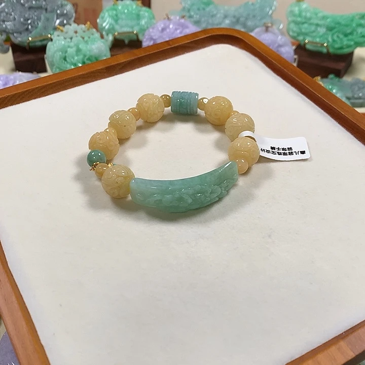 未镶嵌手串翡翠翡翠手牌