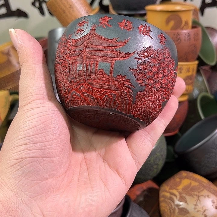 茶杯紫砂全手工紫砂主人杯