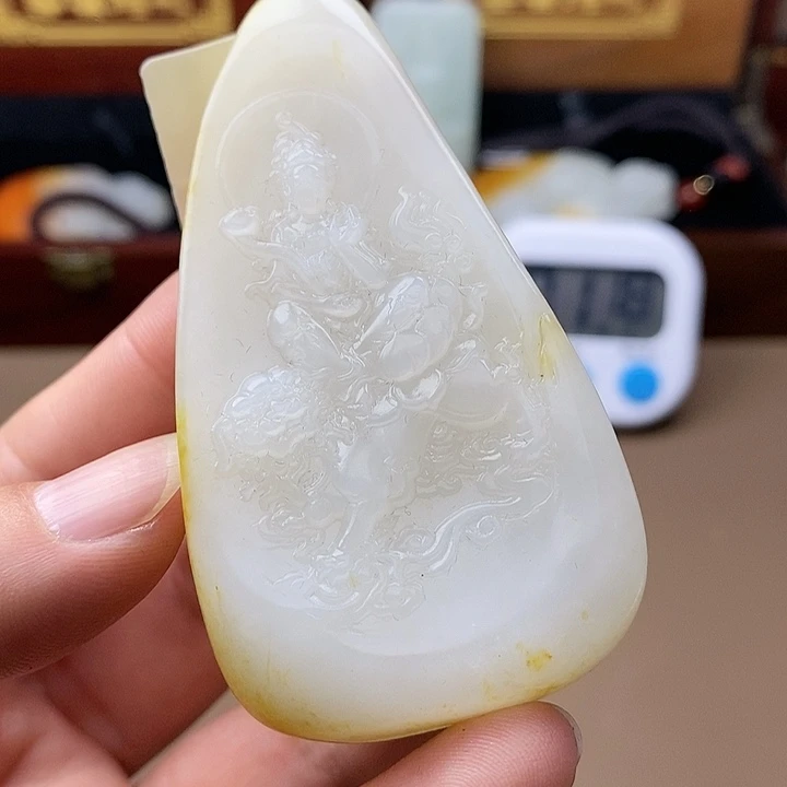和田玉挂件未镶嵌富**开F