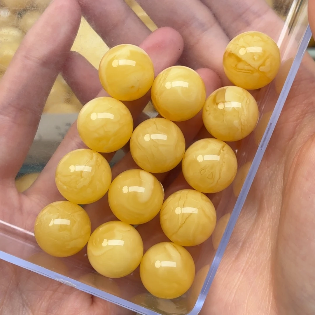 未镶嵌蜜蜡裸石╰****╯15手串