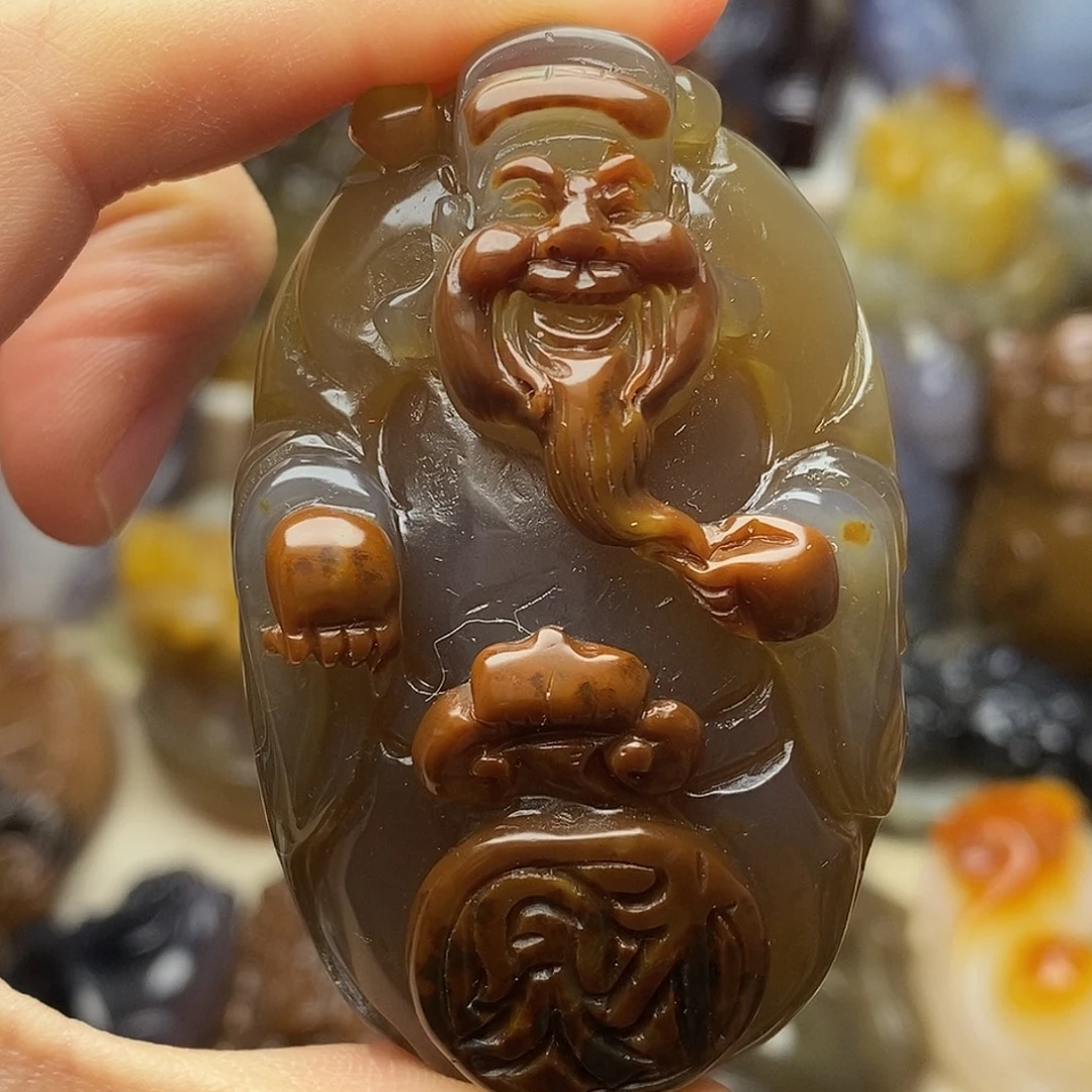 玛瑙/玉髓未镶嵌把件