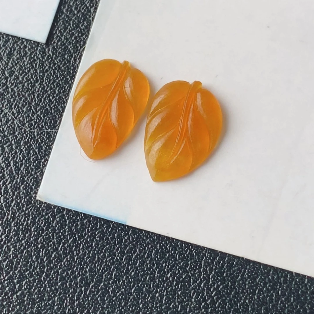 定制翡翠未镶嵌树叶