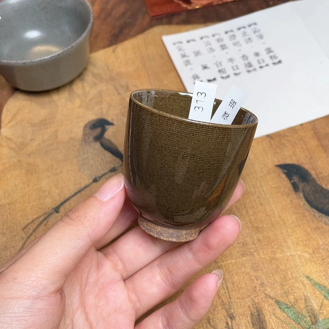 茶盏313 福临号建盏柴烧薄胎微瑕