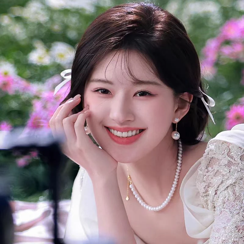 钛钢仿珍珠耳饰 梵雅熙E法式仿珍珠长款耳坠