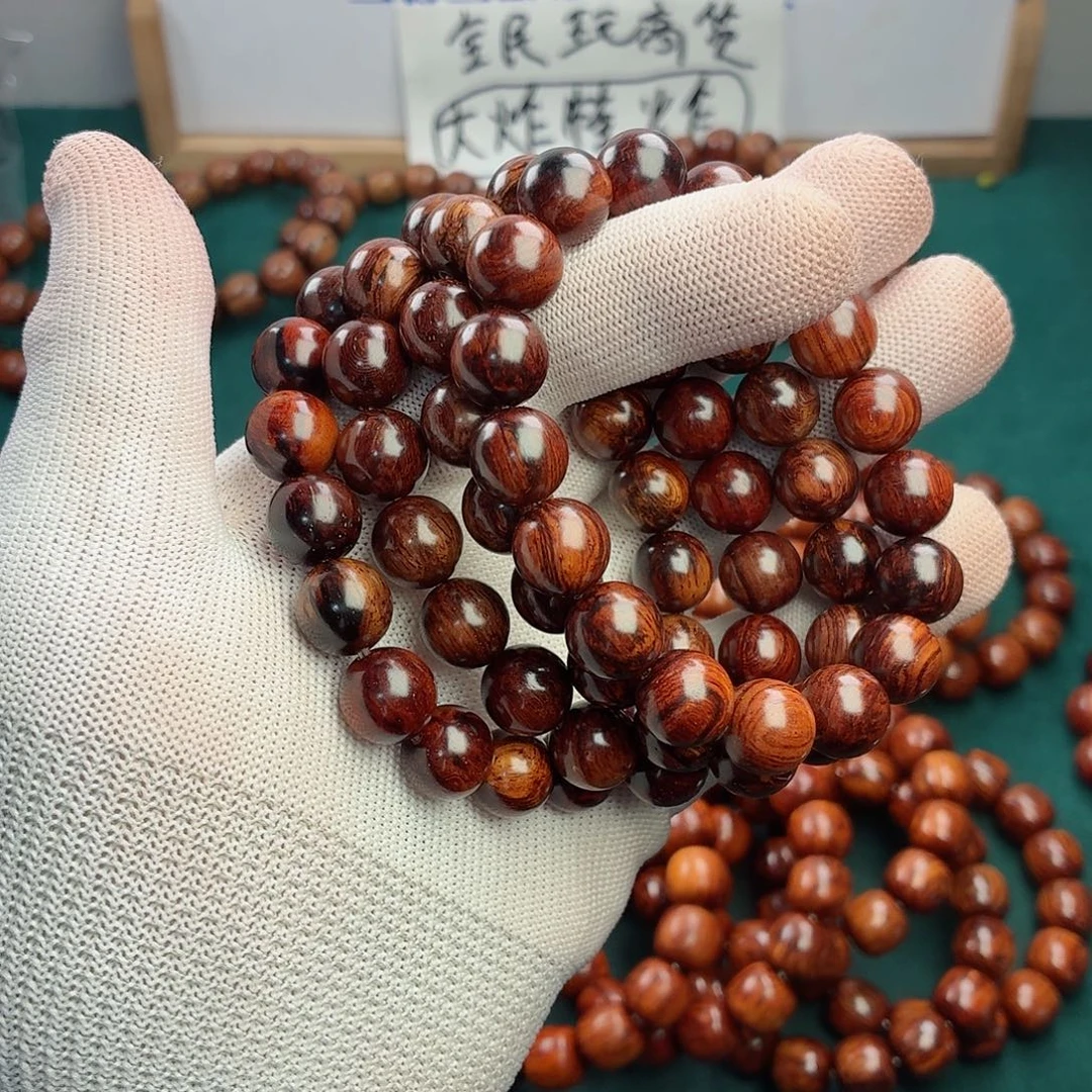 *****黄花梨/降香黄檀手串/手链12红降花梨公芝麻点