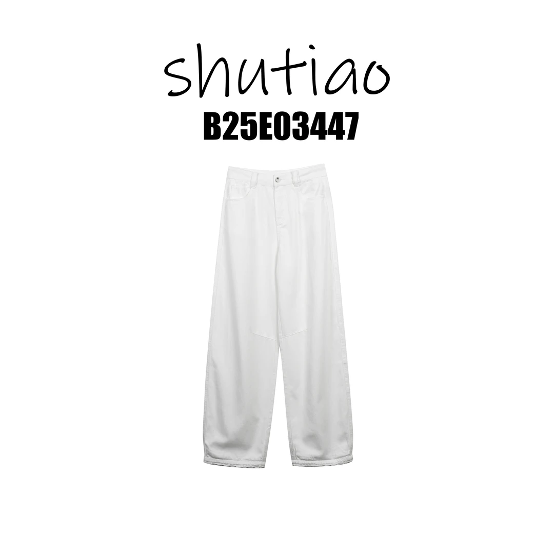 【SHUTIAO】2025夏季：新款小众设计款裤子B25E03447