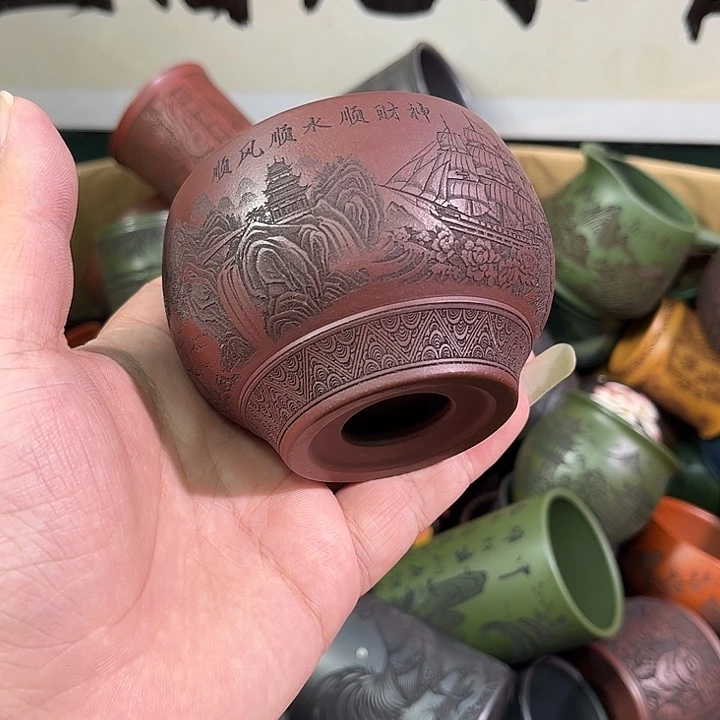 茶杯紫砂全手工紫砂主人杯