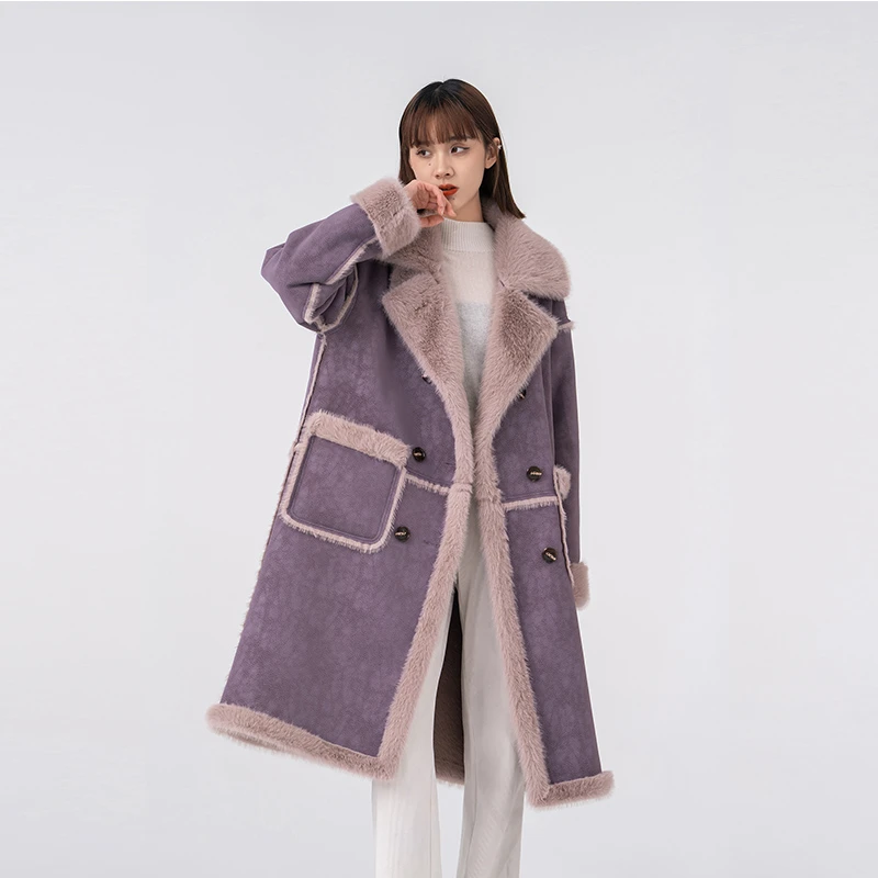 2024新款设计师气质时尚女士毛呢外套翻领加厚冬季2365