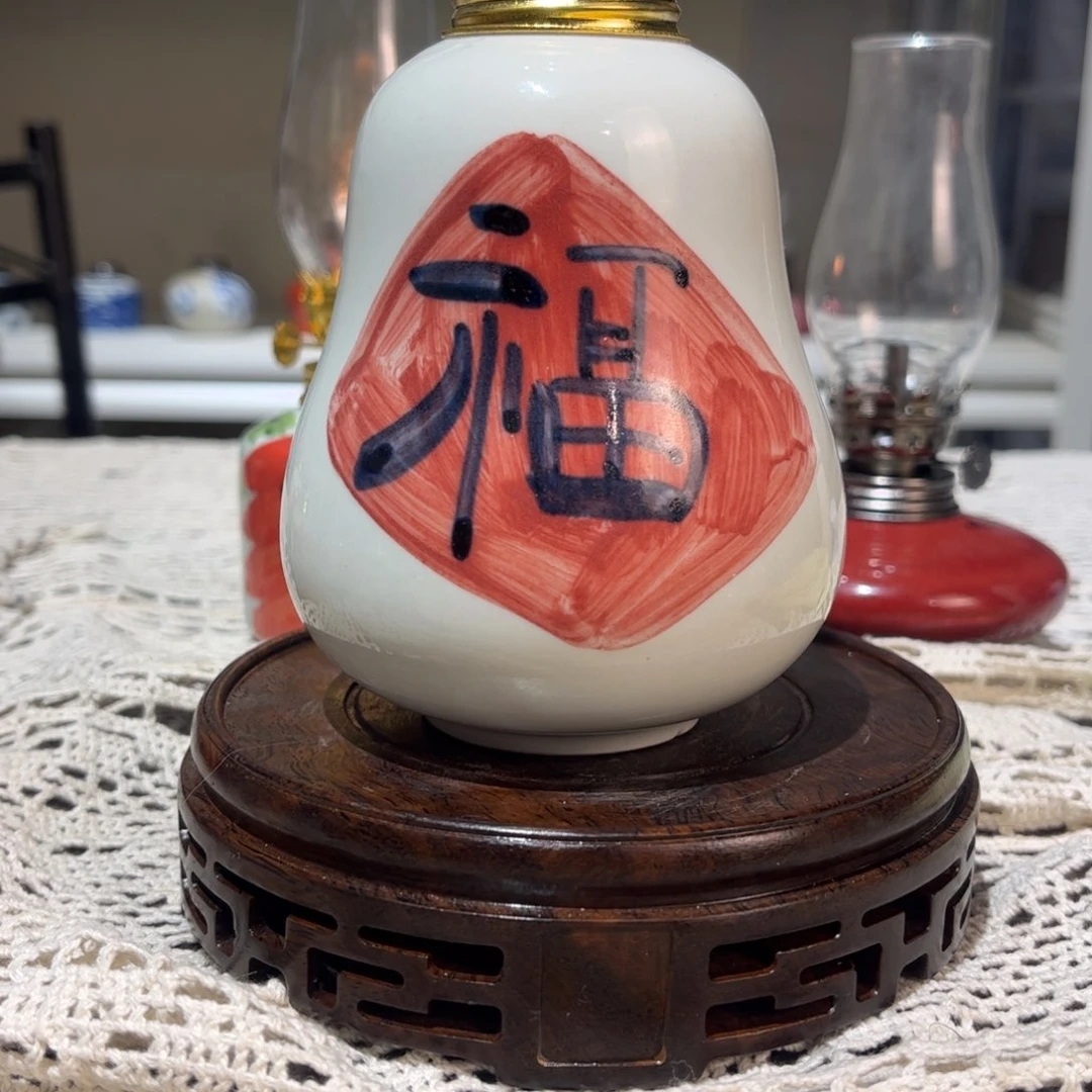 摆件景德镇陶瓷香薰灯