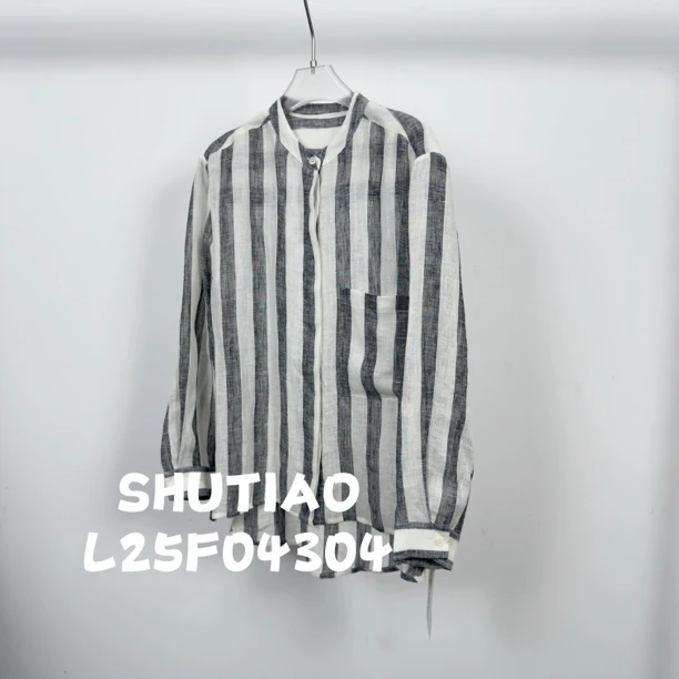 【SHUTIAO】2025夏季：新款小众设计款衬衫L25F04304