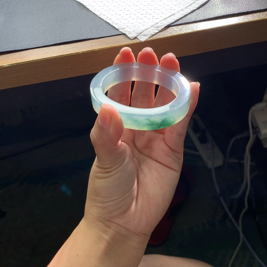 未镶嵌翡翠手镯定制翡翠1***豆