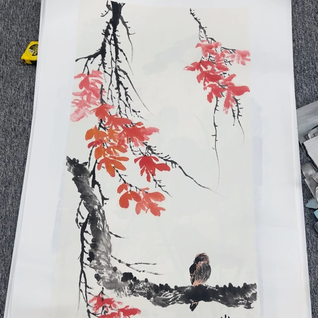 国画绘画作品多次