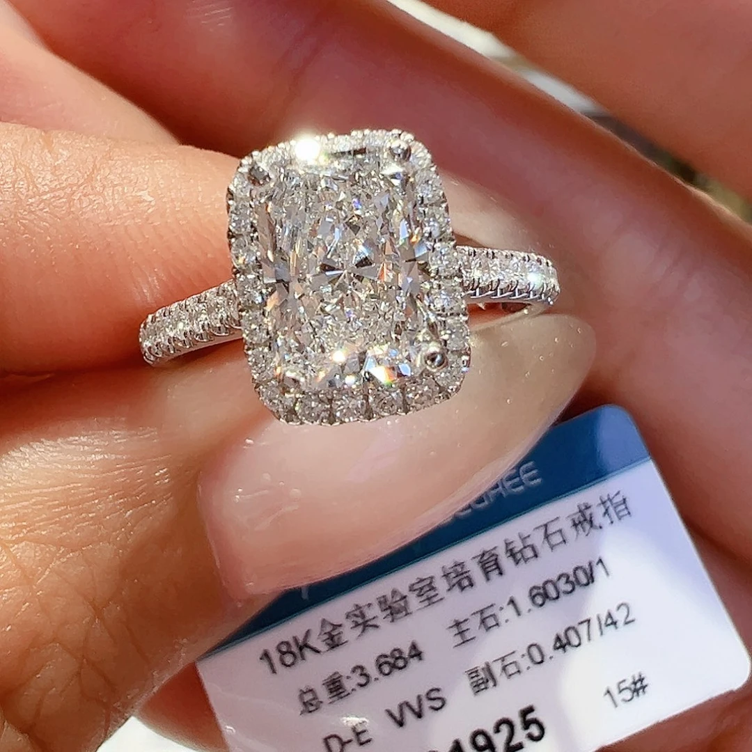18K金镶嵌实验室培育钻石1.603ct15