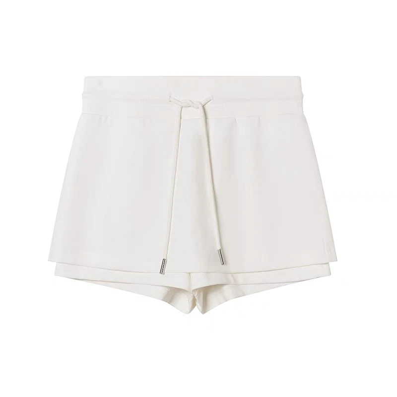 CAYLA 设计师品牌25春夏新品纯色百搭系带短款运动休闲裙裤宽松女