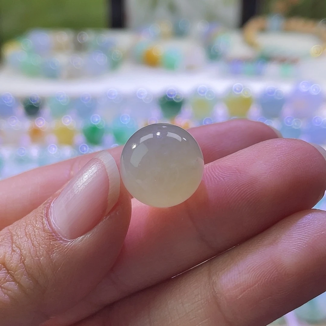 散珠翡翠展示勿拍缅甸翡翠a货卡13+雪梨黄