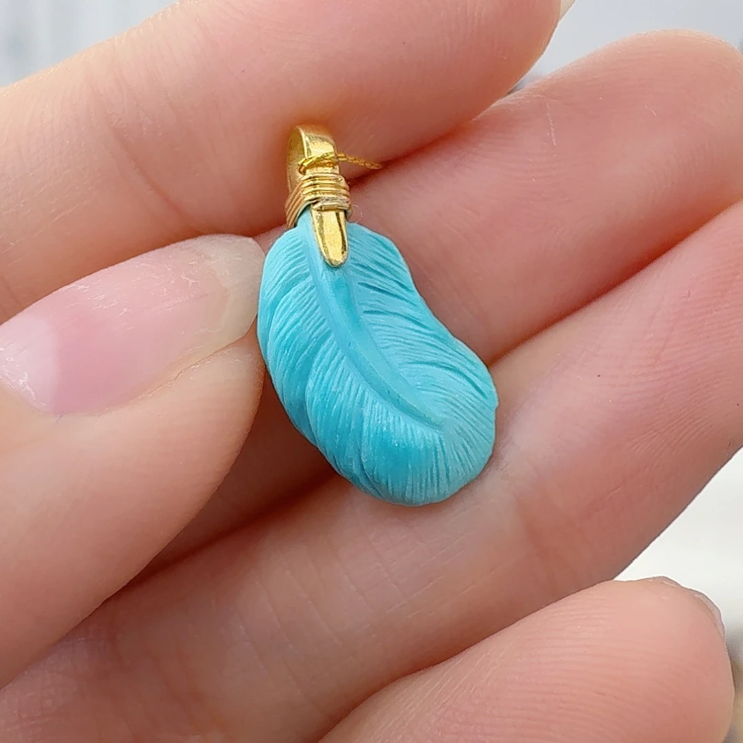 绿松石18K金镶嵌珠宝奇石