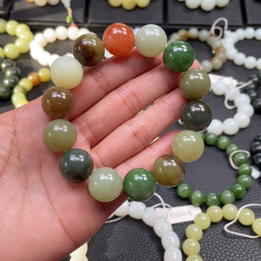 和田玉未镶嵌手链