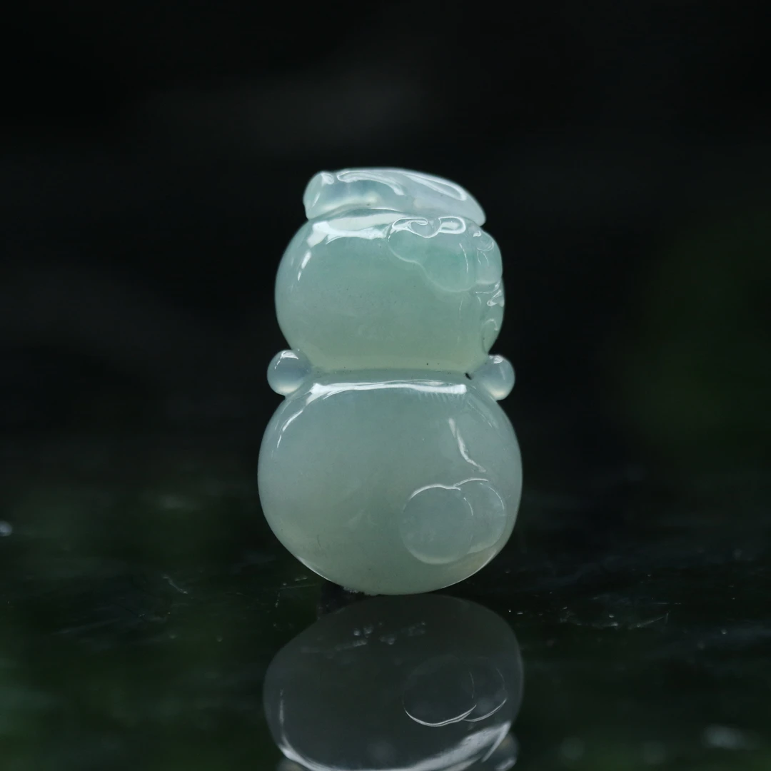 FC38天然缅甸翡翠A货葫芦/600159/保利厦门拍卖